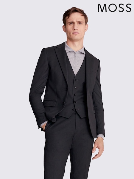 MOSS Charcoal Grey Slim Stretch Suit Jacket (601688) | €75 - €79