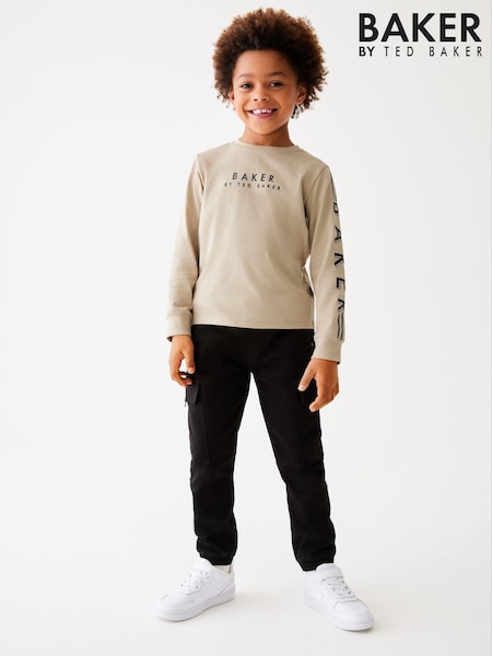 Stone - Baker by Ted Baker Langarm-T-Shirt mit Logo aus 100 % Baumwolle (601801) | 14 € - 17 €