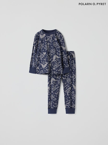Blue - Polarn O. Pyret Dinosaurs Pyjamas