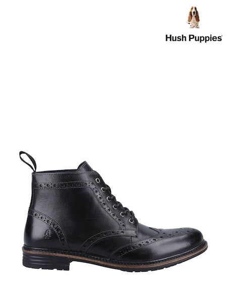 Negro - Hush Puppies Joshua Brogue Black Boots (601955) | 134 €