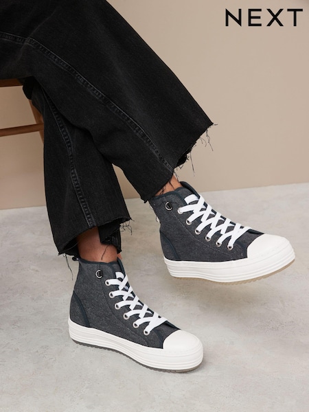 Schwarz - Forever Comfort® Chunky High Top Baseball Trainers (602086) | 21 €