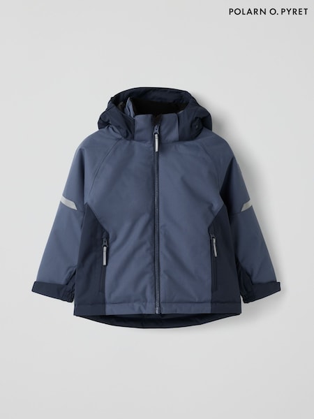 Bleu - Veste imperméable matelassée Polarn O. Pyret