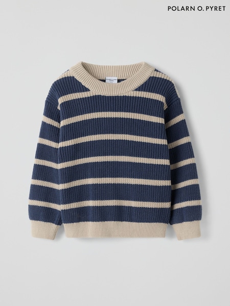 Blue - Polarn O. Pyret Knitted Jumper