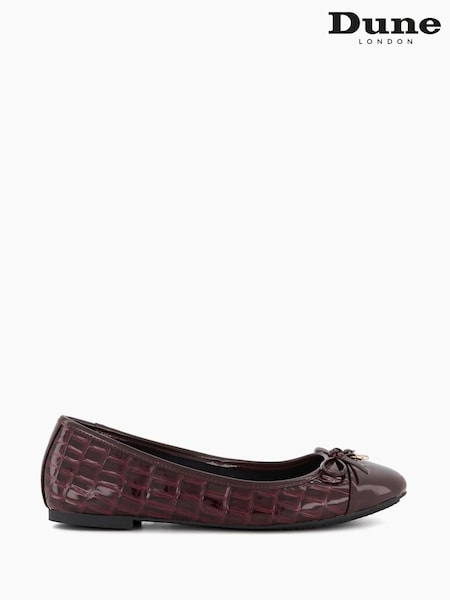 Червоний - Dune London Hallo Charm Trim Leather Ballet взуття (602236) | 3 905 грн