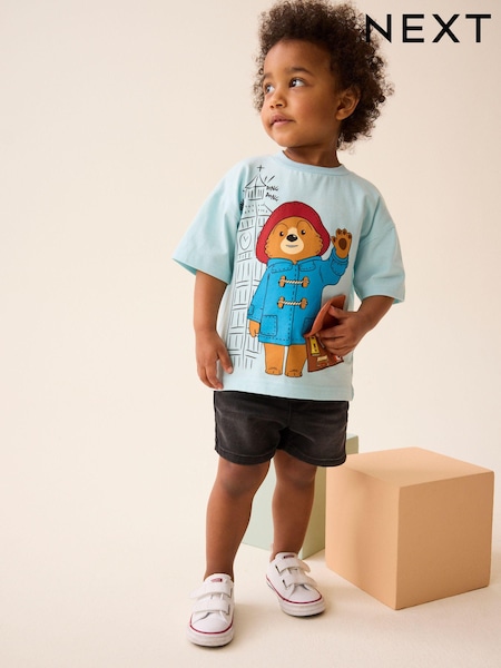 Blue 100% Cotton Paddington Bear Short Sleeve T-Shirt (3mths-8yrs) (602423) | €9 - €11