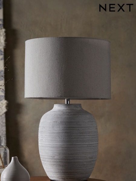 Grey Fairford Large Table Lamp (602714) | €92