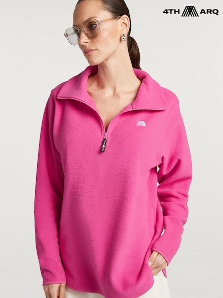 Pink - 4th Arq Lennox Cloud Half Zip Fleece