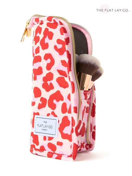 Blue/Orange - The Flat Lay Co. Standing Makeup Brush Case