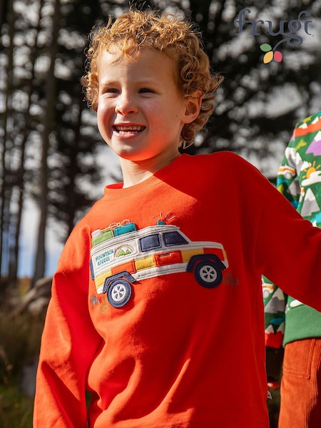 Orange - Frugi Owen Circular Top