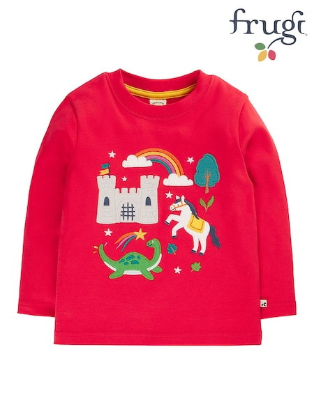 Red - Frugi Adventure Applique Top