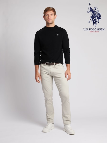 U.S. Polo Assn. Black Crew Neck Mens Knitted Jumper (604984) | €80