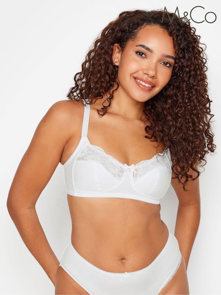 M&Co Non Wired Lace Trim Bra (605021) | €12