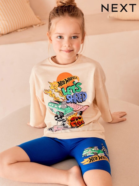 Blue/White Hot Wheels License Short Pyjamas (3-16yrs) (605277) | €6.50 - €8.50