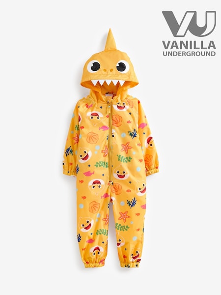 Žlutá Miminka se žralokem - Vanilla Underground Unisex Kids Puddle Suit (605573) | 1 350 Kč