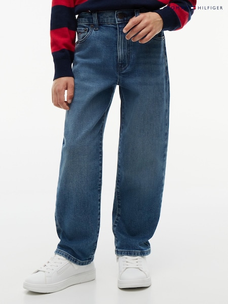 Blue - Tommy Hilfiger Vintage Wash Relaxed Jeans