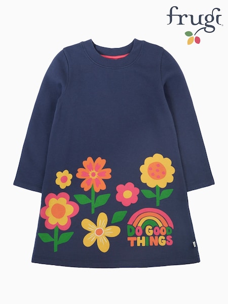 Blue - Frugi Kari Dress