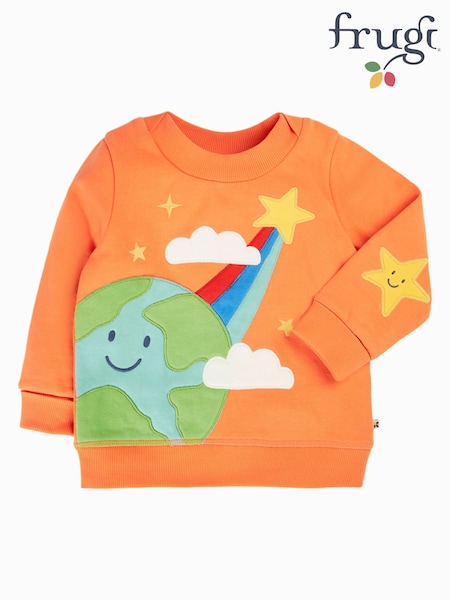Orange - Frugi Halloween Easy On Jumper