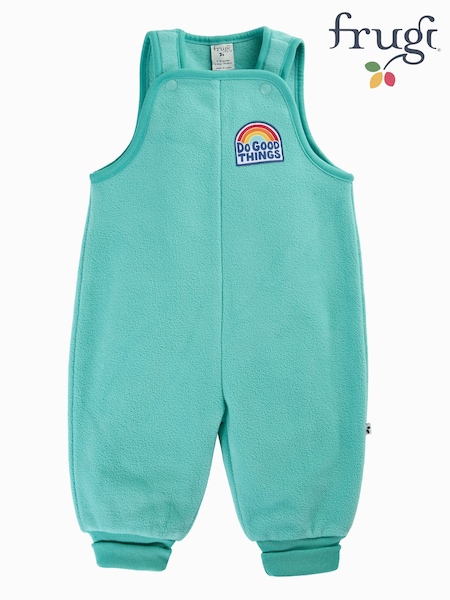 Կապույտ - Frugi Flurry Fleece Dungarees