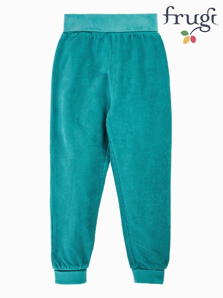 Grün - Frugi Carne Pull-up-Hosen aus Cord