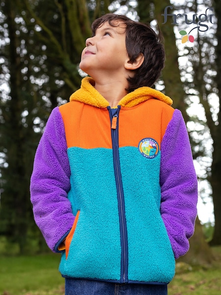 Blue - Frugi Firth Fleece Jacket