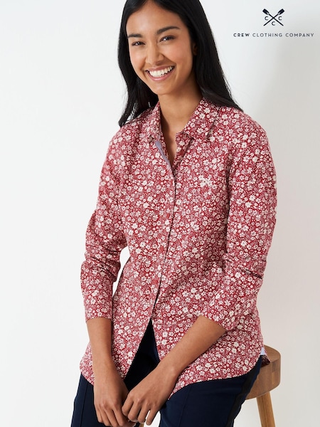 Crew Clothing Company Blue Multi Spot Cotton Classic Shirt (607311) | €37