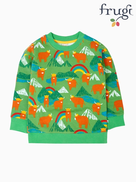 Green - Frugi Halloween Mawnan Sweatshirt