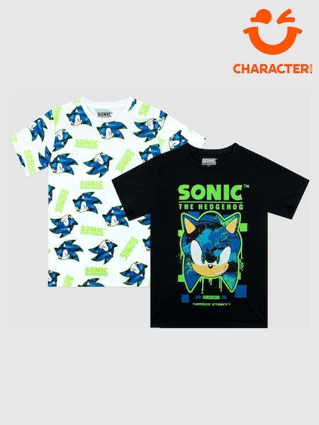 Character 100% Cotton Sonic Short Sleeve T-Shirt 2 Multipack (607451) | 30 €