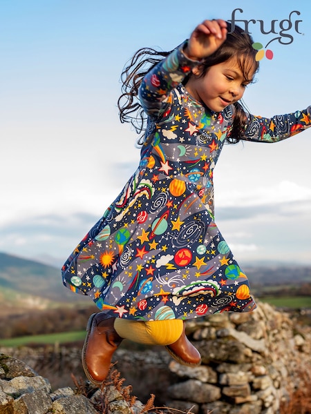 Blau - Frugi Sofia Skaterkleid