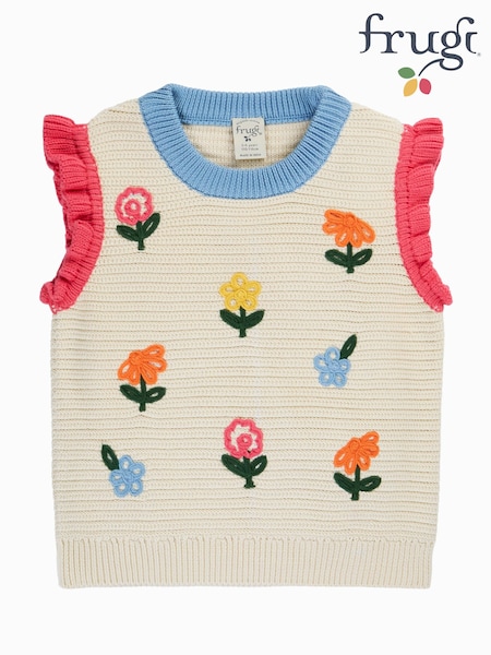 Luonnollinen - Frugi Margot Knitted Tank Top