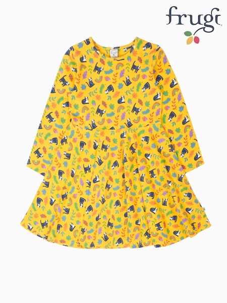 Gul - Frugi Sofia Skaterklänning