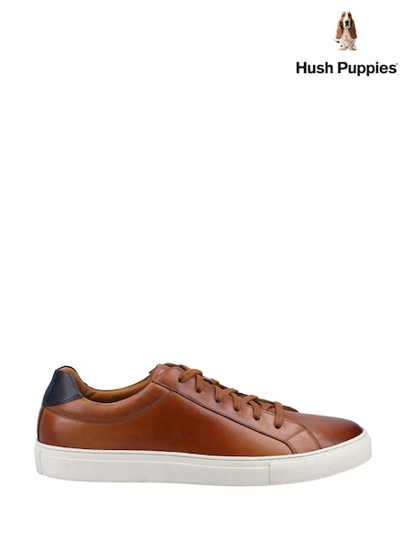 Hush Puppies Colton Cupsole Brown Trainers (608543) | €119