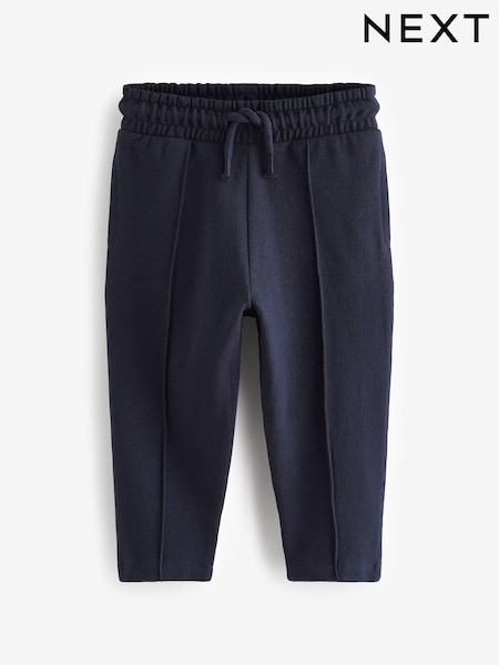 Navy Blue Pintuck 100% Cotton Joggers (3mths-7yrs) (609097) | AED41 - AED51