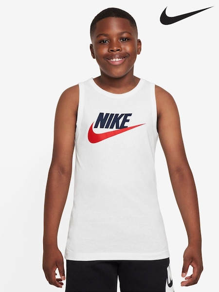 Nike White 100% Cotton Essential Tank Top (609130) | € 9