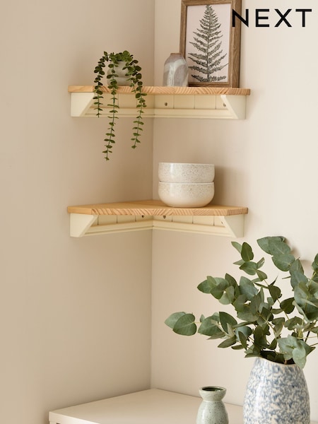 Set of 2 Malvern Corner Shelves (609197) | 79 €