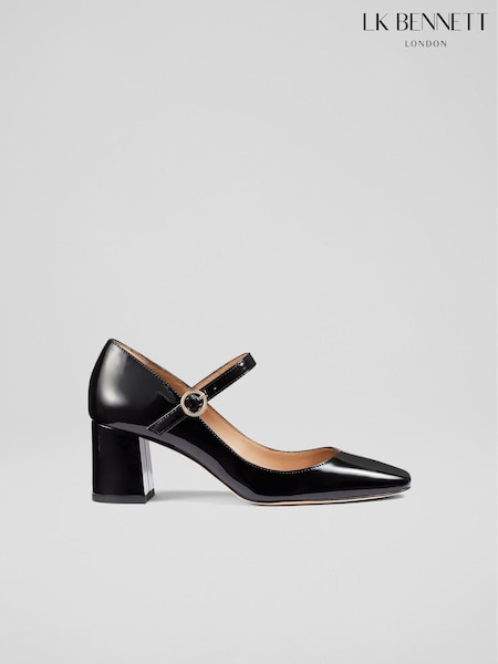 LK Bennett Winter Patent Leather Mary Jane Shoes (609319) | ‏1,741 د.إ.‏