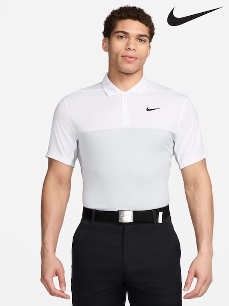 Nike White Victory+ Dri-FIT Golf Polo Shirt (609550) | €29