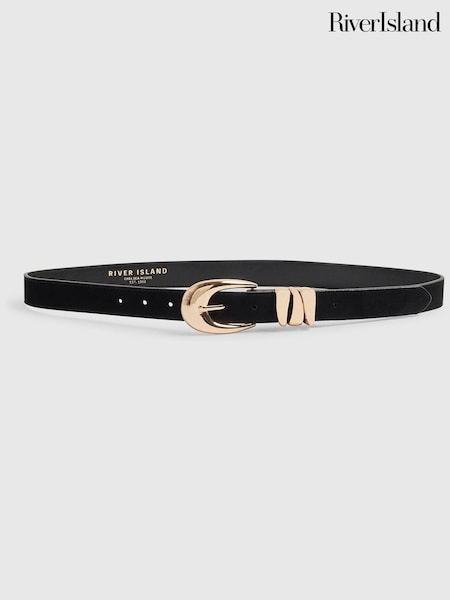 Itim - River Island Olivia Attwood Suede Triple Keeper Belt