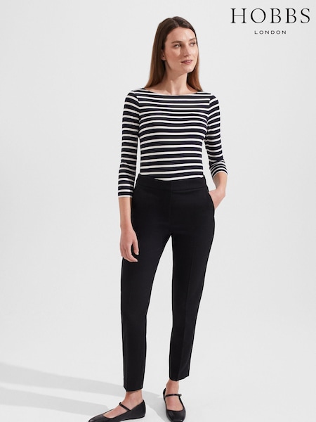 Hobbs Black Petite Gael Trousers (610082) | €140