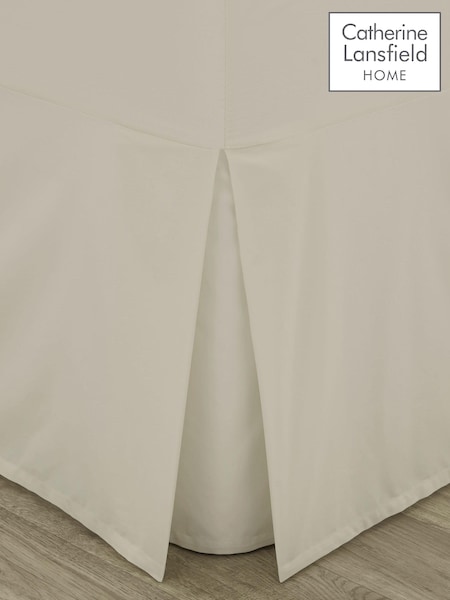 Catherine Lansfield Cream Percale Base Valance Sheet (610133) | 74 QAR - 99 QAR