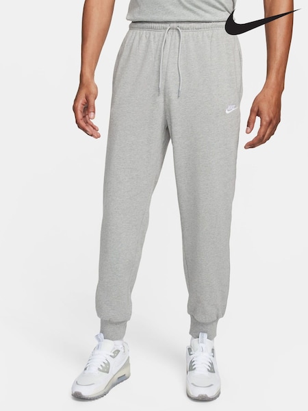 Nike Dark Grey Club Fleece Knit 100% Cotton Joggers (610211) | €58