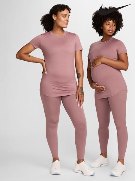 Nike Brown Maternity One Short Sleeve Top (610329) | €21