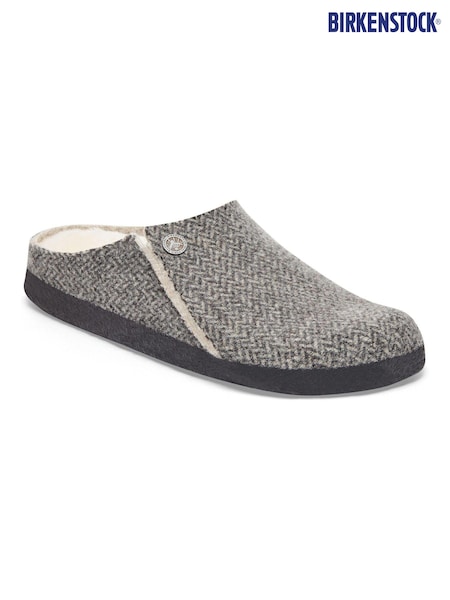 Birkenstock Grey Zermatt Shearling Slippers (610648) | €119