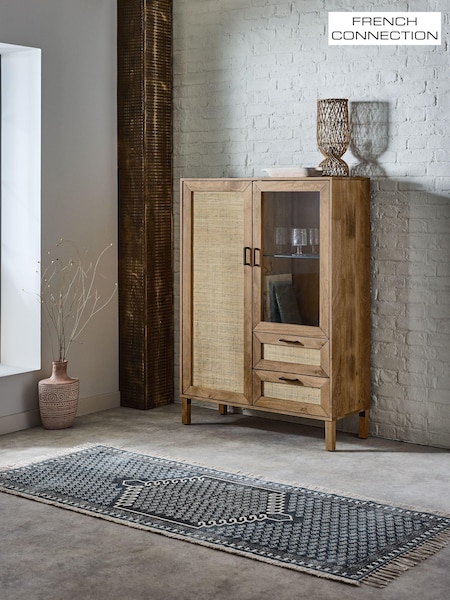 French Connection Mango Wood and Rattan Laredo Sideboard (611157) | €882