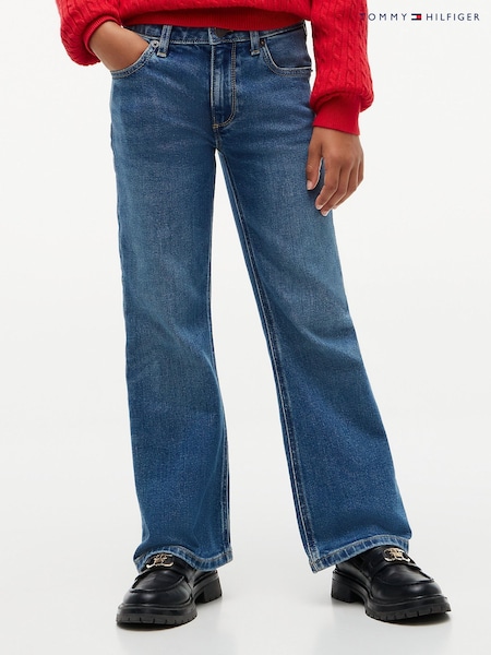 Blue - Tommy Hilfiger Mid Wash Flared Jeans