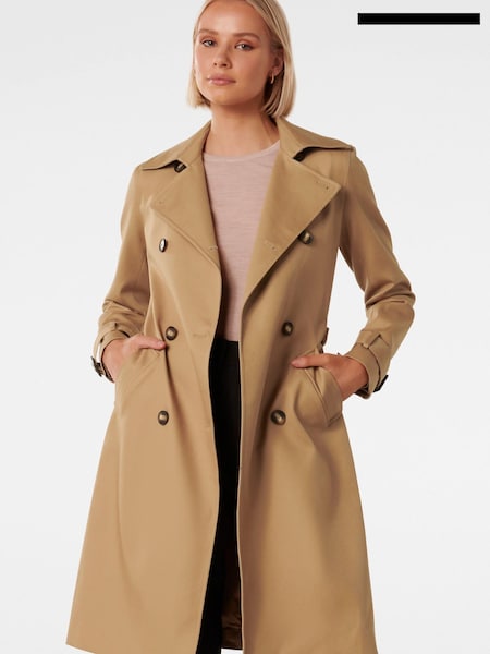 Forever New Beige Denver Trench Trench Coat (611365) | €78