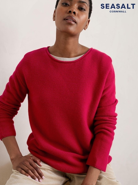 Seasalt Cornwall Red Fruity Wool Jumper (612017) | €49