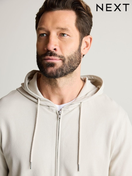 Stone Texture Lightweight Zip Up Hoodie (612058) | €13