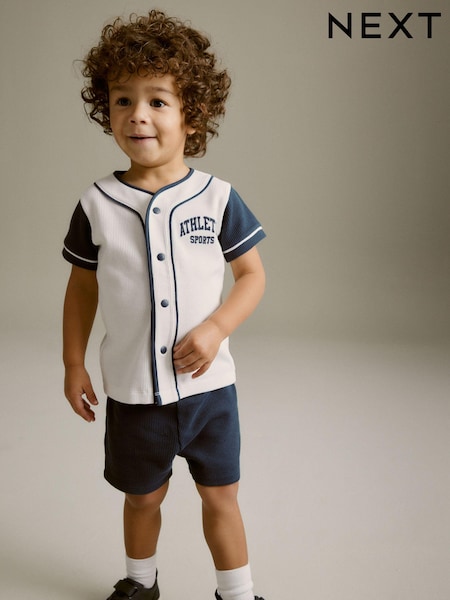 Mornariška modra/bela bejzbol - T-Shirt and Shorts Set (3mths-7yrs) (612134) | € 12 - € 16