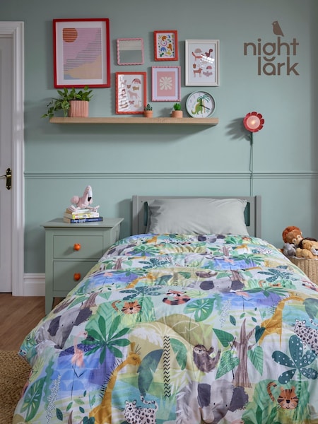 Night Lark Chester Zoo Coverless Duvet And Pillowcase Set