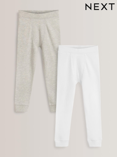 Grey/White Thermal Leggings 2 Pack (2-16yrs) (612560) | AED76 - AED107